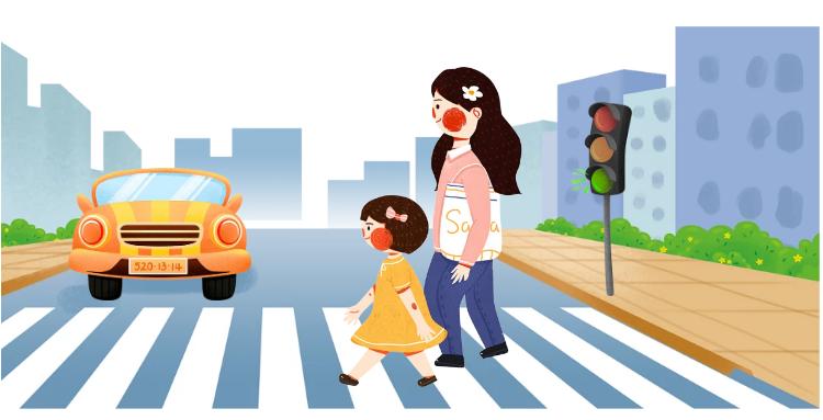 步行骑行乘车安全规则_出行提示_中小学开学交通安全提示