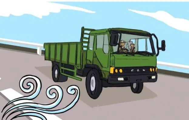 出行提示_大风天气安全驾车_紧闭车门防风沙