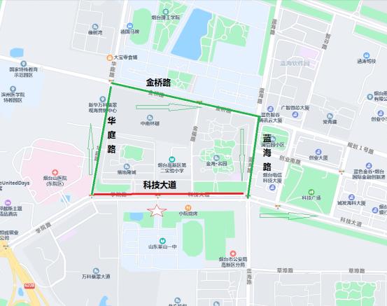 烟台高考易堵路段_出行提示_高考期间烟台交通绕行