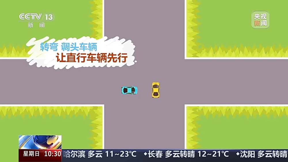 无信号灯路口通行规则_国庆中秋假期交通安全风险_出行提示