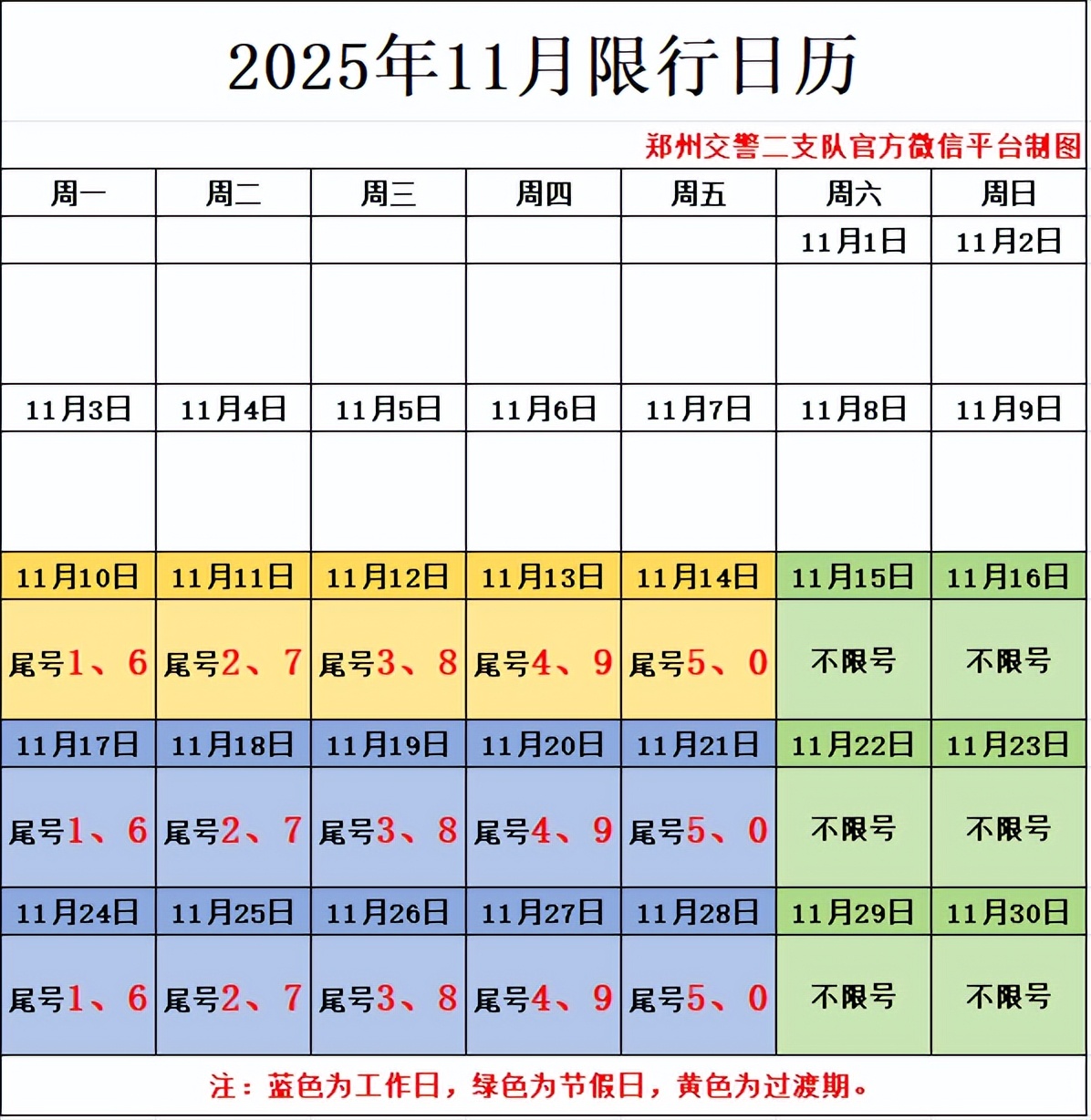 郑州机动车尾号限行政策 2025年郑州限行时间表 郑州市三环以内限行范围_限行