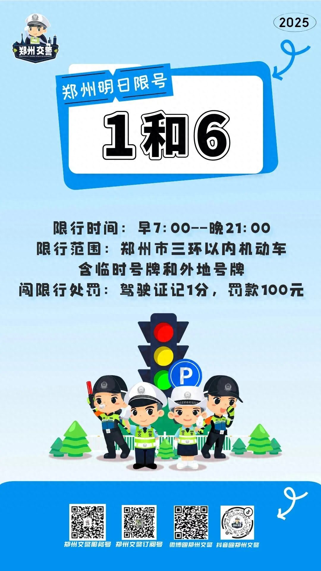 限行_郑州市限行尾号1和6处罚 2023年11月17日 郑州寒潮大风降温天气