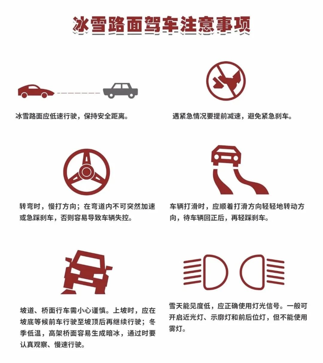 吉林省雪天出行指南_出行提示_雪后路滑行车安全