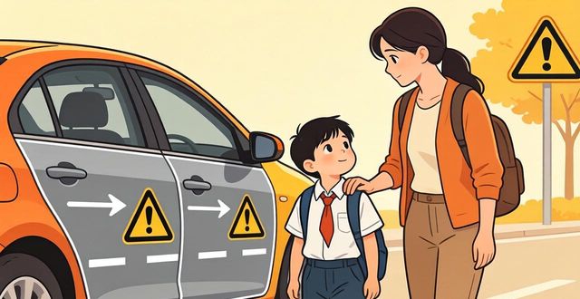 汽车盲区安全风险_出行提示_开学季交通安全常识