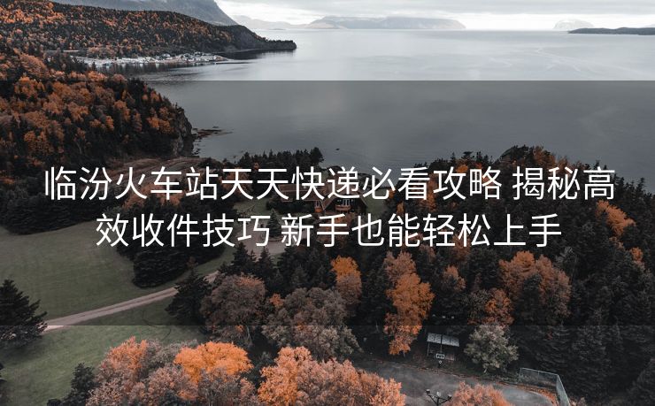 临汾火车站天天快递必看攻略 揭秘高效收件技巧 新手也能轻松上手
