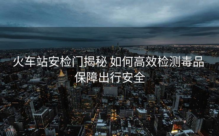 火车站安检门揭秘 如何高效检测毒品 保障出行安全