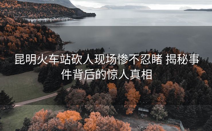 昆明火车站砍人现场惨不忍睹 揭秘事件背后的惊人真相