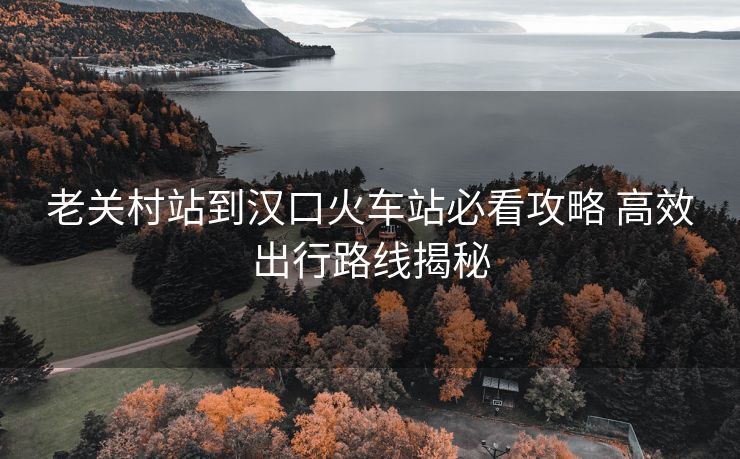 老关村站到汉口火车站必看攻略 高效出行路线揭秘